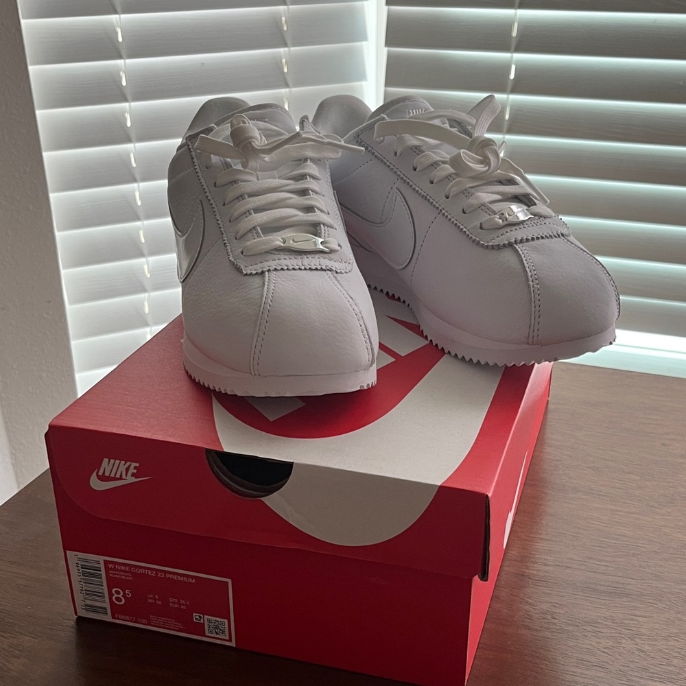 Nike Cortez 23 Premium White Sneakers New with Box